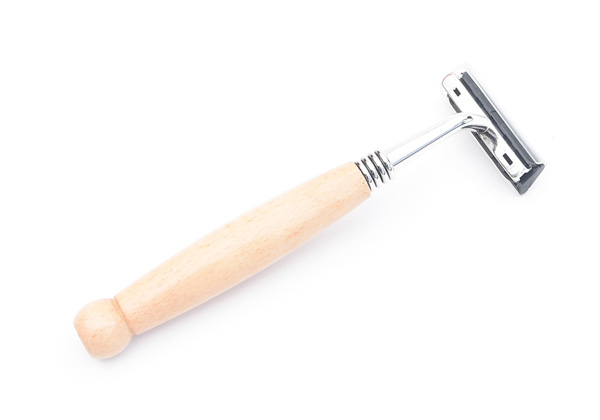 复古木柄剃须刀